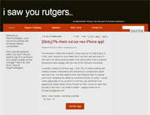 Tablet Screenshot of isawyourutgers.com